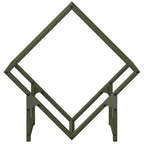 Rastrelliera per Legna da Ardere Verde Oliva 50x25x50 cm