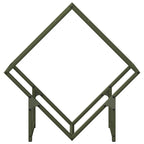 Rastrelliera per Legna da Ardere Verde Oliva 60x25x60 cm