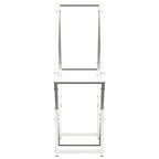 Rastrelliera per Legna da Ardere Bianca 80x25x80 cm