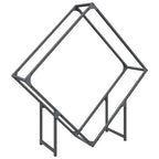 Rastrelliera per Legna da Ardere Antracite 100x25x100 cm