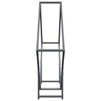 Rastrelliera per Legna da Ardere Antracite 100x25x100 cm