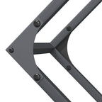 Rastrelliera per Legna da Ardere Antracite 100x25x100 cm