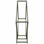 Rastrelliera per Legna da Ardere Verde Oliva 100x25x100 cm