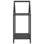 Rastrelliera per Legna da Ardere Nera 40x25x60 cm