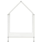 Rastrelliera per Legna da Ardere Bianca 40x25x60 cm