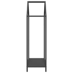Rastrelliera per Legna da Ardere Nera 40x25x90 cm