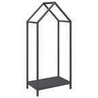 Rastrelliera per Legna da Ardere Antracite 40x25x90 cm
