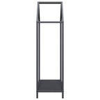 Rastrelliera per Legna da Ardere Antracite 40x25x90 cm