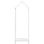 Rastrelliera per Legna da Ardere Bianca 40x25x120 cm