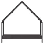 Rastrelliera per Legna da Ardere Nera 60x25x60 cm