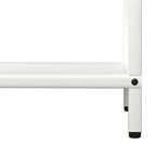 Rastrelliera per Legna da Ardere Bianca 60x25x60 cm