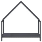 Rastrelliera per Legna da Ardere Antracite 60x25x60 cm