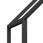 Rastrelliera per Legna da Ardere Nera 60x25x90 cm
