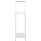 Rastrelliera per Legna da Ardere Bianca 60x25x90 cm
