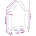 Rastrelliera per Legna da Ardere Antracite 60x25x90 cm