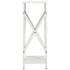 Rastrelliera per Legna da Ardere Bianca 34x25x70 cm