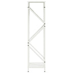 Rastrelliera per Legna da Ardere Bianca 34x25x100 cm