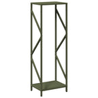 Rastrelliera per Legna da Ardere Verde Oliva 34x25x100 cm