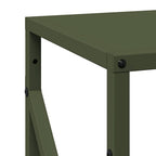 Rastrelliera per Legna da Ardere Verde Oliva 34x25x100 cm