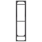 Rastrelliera per Legna da Ardere Nera 60x25x100 cm