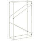 Rastrelliera per Legna da Ardere Bianca 60x25x100 cm