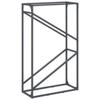 Rastrelliera per Legna da Ardere Antracite 60x25x100 cm
