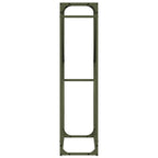 Rastrelliera per Legna da Ardere Verde Oliva 60x25x100 cm