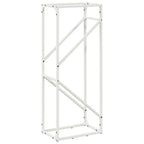Rastrelliera per Legna da Ardere Bianca 40x25x100 cm