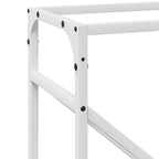 Rastrelliera per Legna da Ardere Bianca 40x25x100 cm