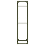 Rastrelliera per Legna da Ardere Verde Oliva 40x25x100 cm