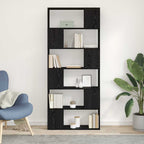 Set mobile TV Nero 80 x 24 x 186 cm Legno multistrato