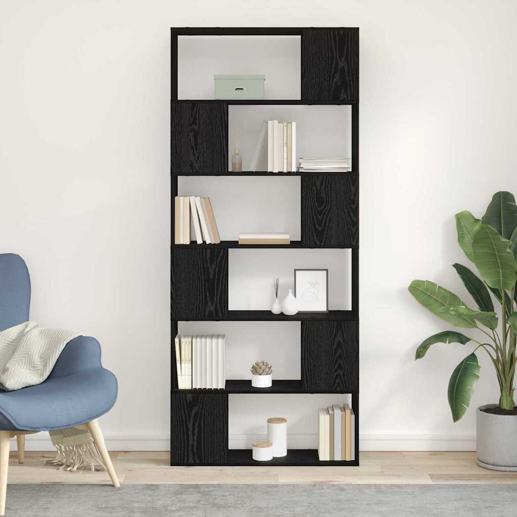 Set mobile TV Nero 80 x 24 x 186 cm Legno multistrato