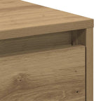 Comodino con cassetto 2 pcs Rovere artigianale 45 x 34 x 44 cm