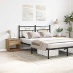 Comodino con cassetto 2 pcs Rovere artigianale 45 x 34 x 44 cm