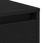 Comodino Rovere Nero 45 x 34 x 44 cm Legno multistrato