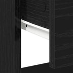 Comodino Rovere Nero 45 x 34 x 44 cm Legno multistrato