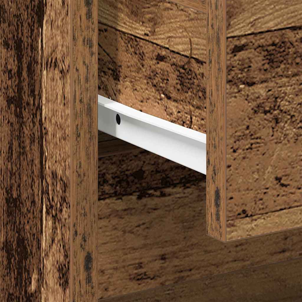 Armadio da Notte con cassetto Legno vecchio 45 x 34 x 44,5 cm