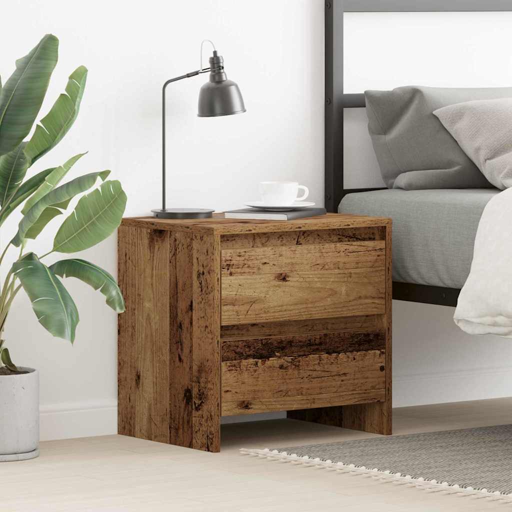 Armadio da Notte con cassetto Legno vecchio 45 x 34 x 44,5 cm