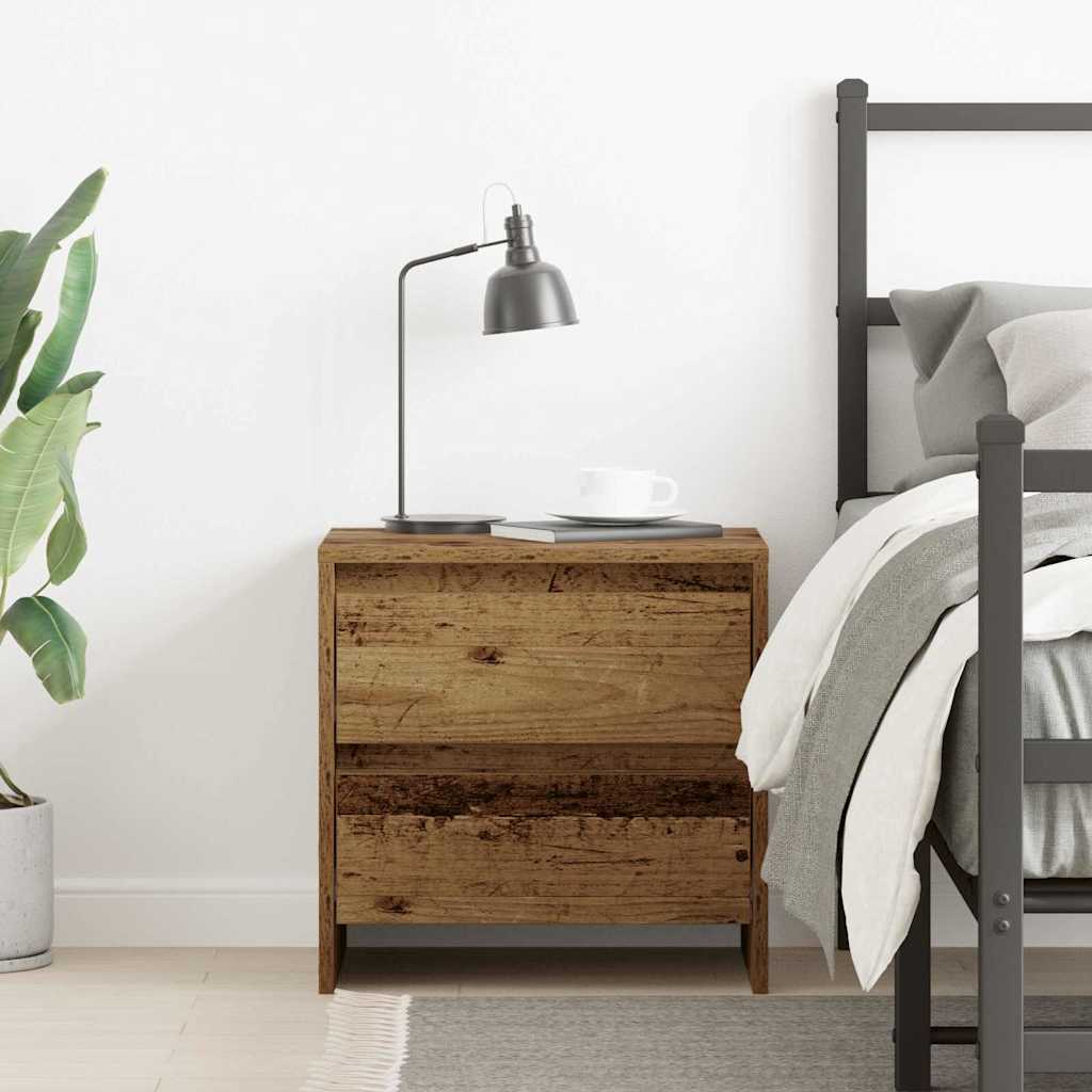 Armadio da Notte con cassetto Legno vecchio 45 x 34 x 44,5 cm