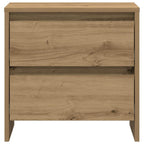 Armadio da Notte 2 pcs Rovere artigianale 45 x 34 x 44,5 cm