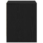 Armadio da Notte con cassetto Rovere Nero 45 x 34 x 44,5 cm