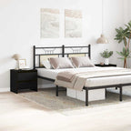 Armadio da Notte 2 pcs Rovere Nero 45 x 34 x 44,5 cm