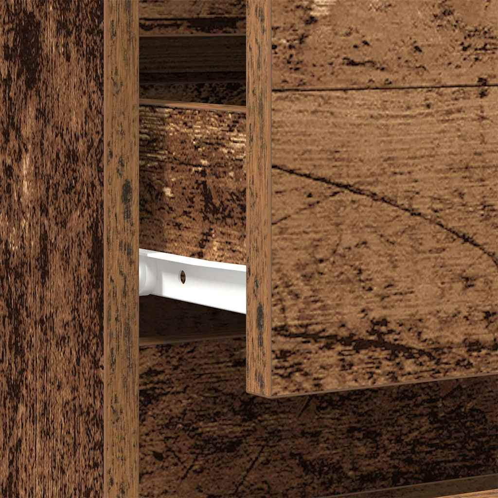 Armadio da Notte con cassetto Legno vecchio 40 x 35 x 70 cm