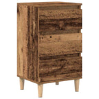 Armadio da Notte con cassetto Legno vecchio 40 x 35 x 70 cm