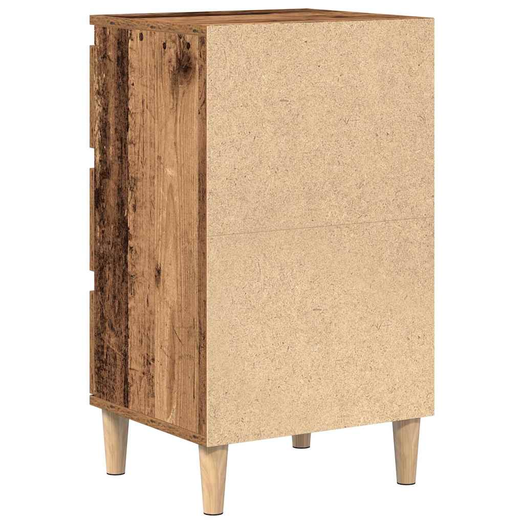 Armadio da Notte con cassetto Legno vecchio 40 x 35 x 70 cm