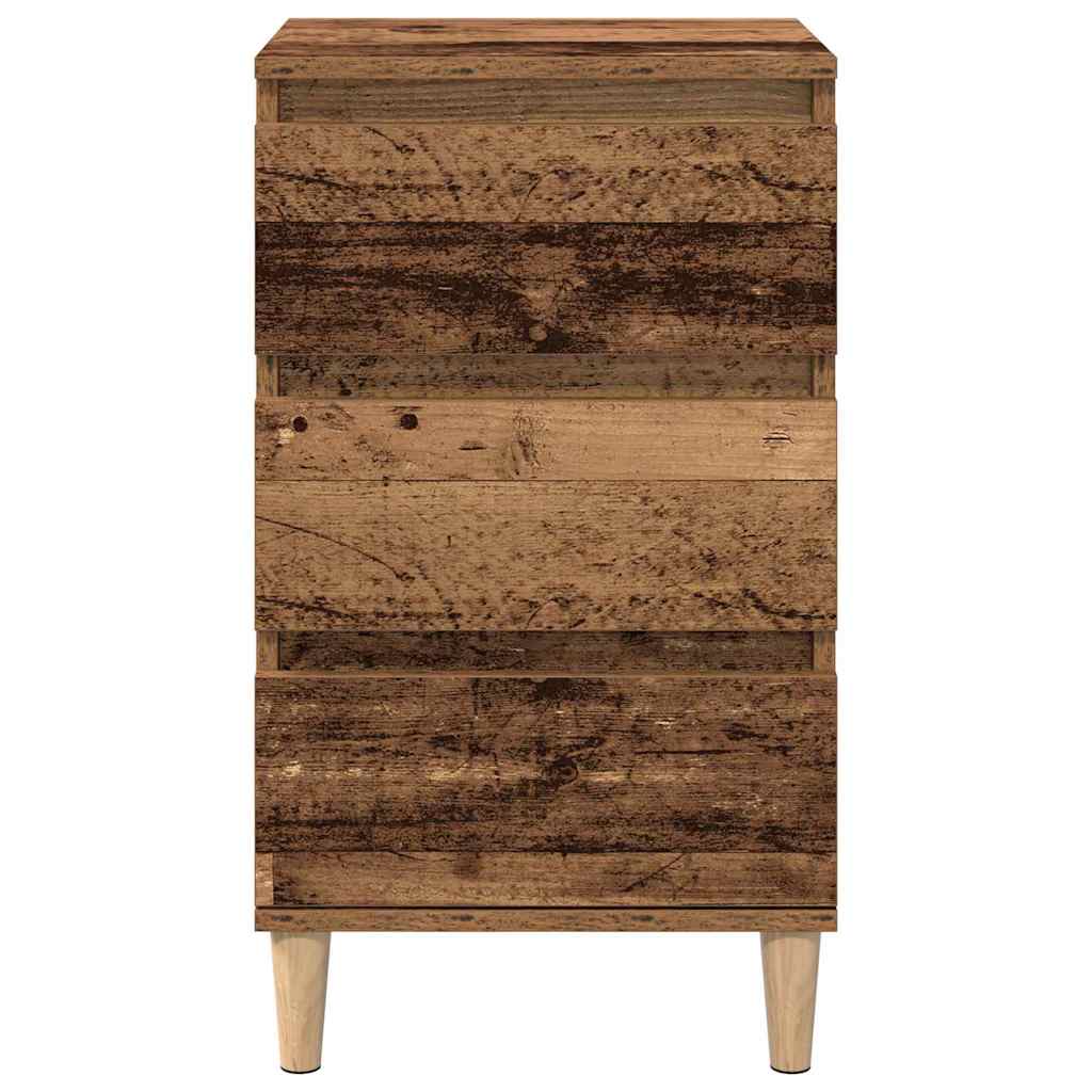 Armadio da Notte con cassetto Legno vecchio 40 x 35 x 70 cm
