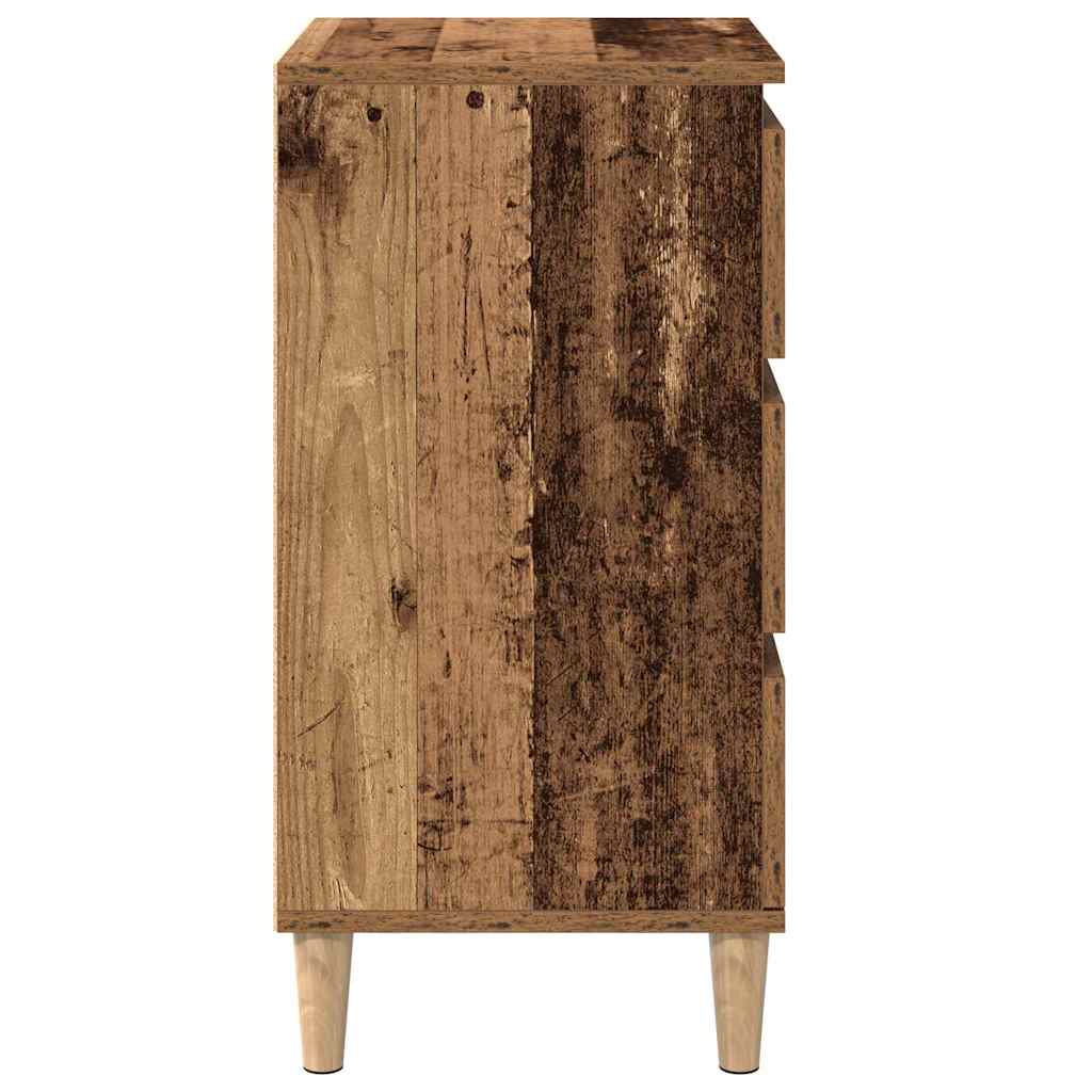 Armadio da Notte con cassetto Legno vecchio 40 x 35 x 70 cm