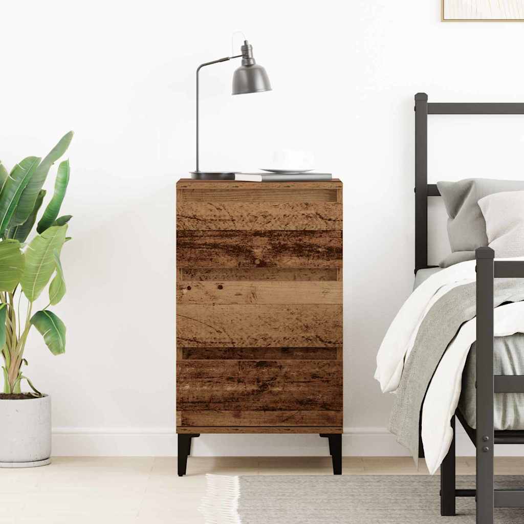 Armadio da Notte con cassetto Legno vecchio 45 x 35 x 44 cm