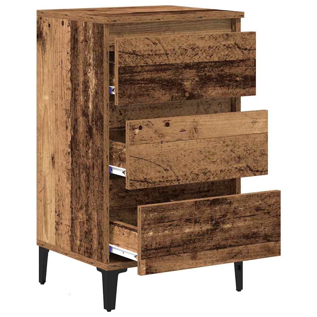 Armadio da Notte con cassetto Legno vecchio 45 x 35 x 44 cm