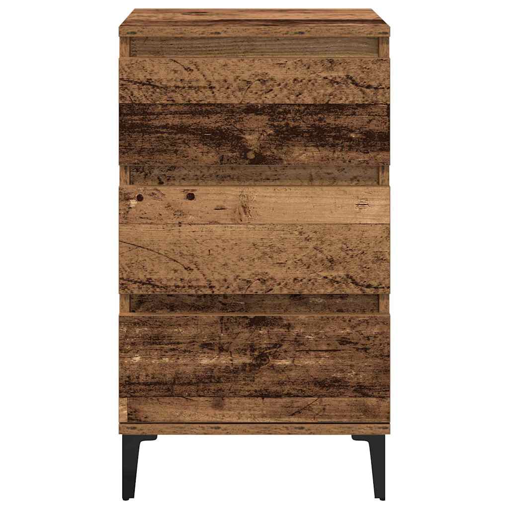 Armadio da Notte con cassetto Legno vecchio 45 x 35 x 44 cm